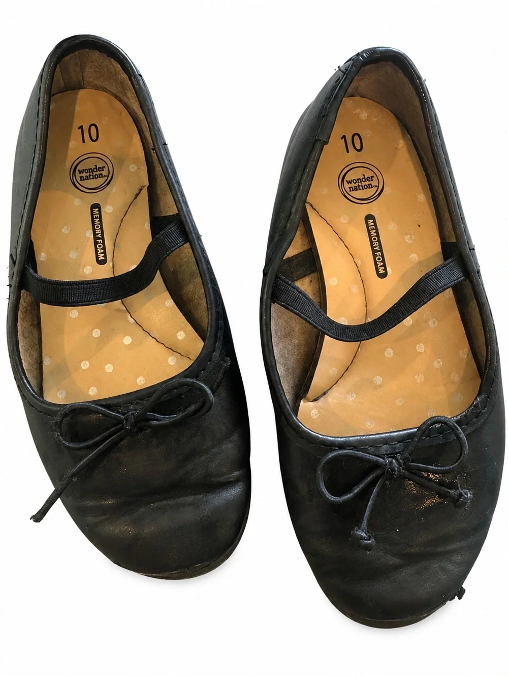 wonder nation Black Girls Ballet Flats with Bow